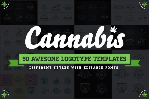 Download Cannabis Logotypes - Editable Templates - Logotypes Collection