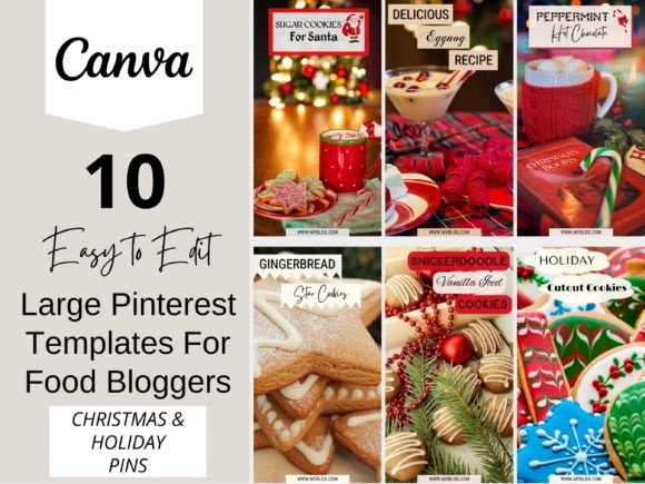 Download Food Blogger Pinterest Pin Templates - Pinterest Collection