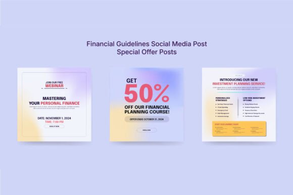 Download Colorful Financial Advice Social Kit - Premium Resources