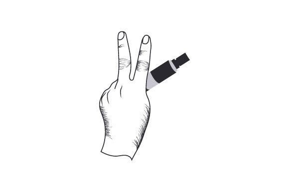 Download Vintage Vaping Logotypes and Hand - Logotypes Collection