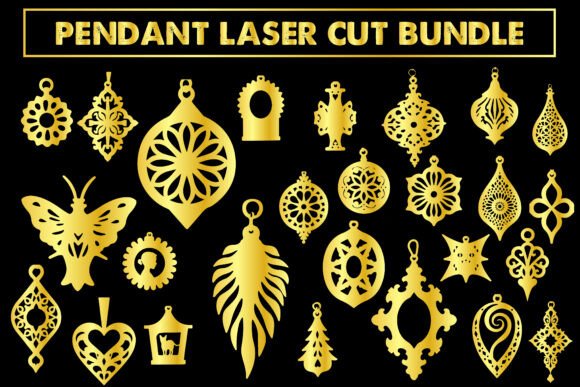 Download Pendant Laser Cut Vector Collection - Pen Collection