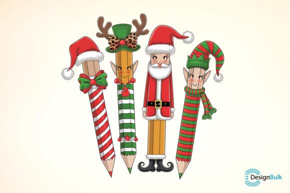 Download Christmas Teacher Pencil Sublimation - Pen Collection
