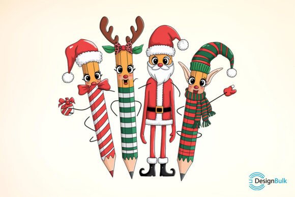 Download Christmas Teacher Pencil Sublimation - Pen Collection