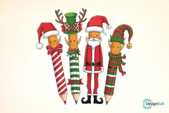 Download Christmas Teacher Pencil Sublimation - Pen Collection